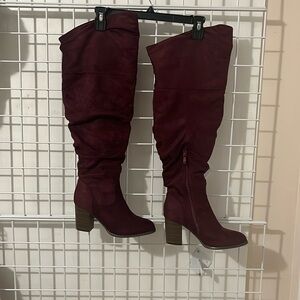 Women’s over the knee wide calf boots